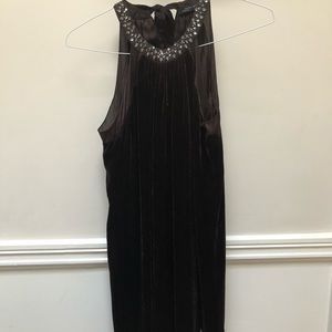 Velvet Zara dress, beaded